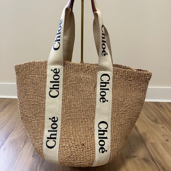 Chloe Large Woody Basket Bag in Natural Fibers - Picture 16 of 16